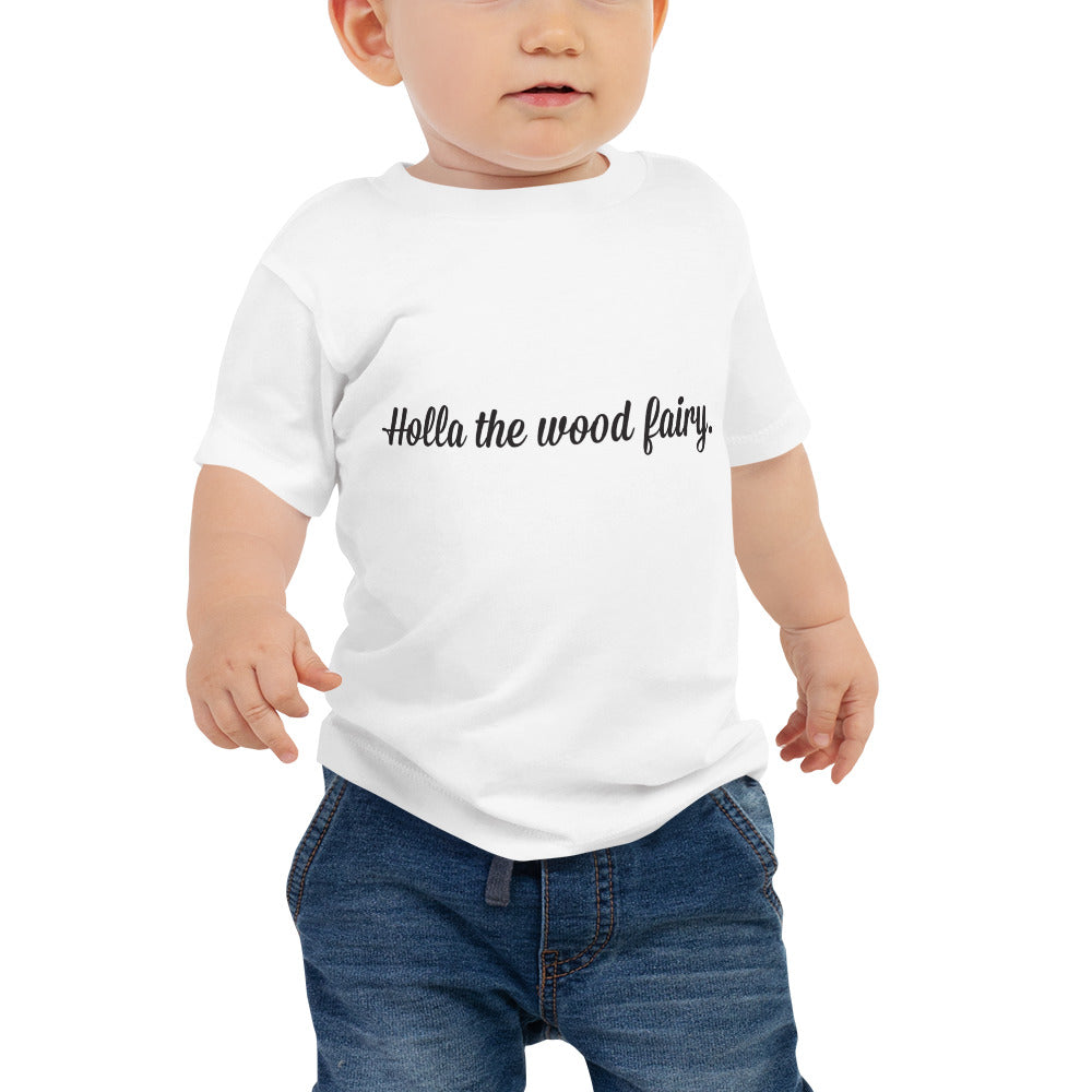 Holla the wood fairy - baby T - white or pink