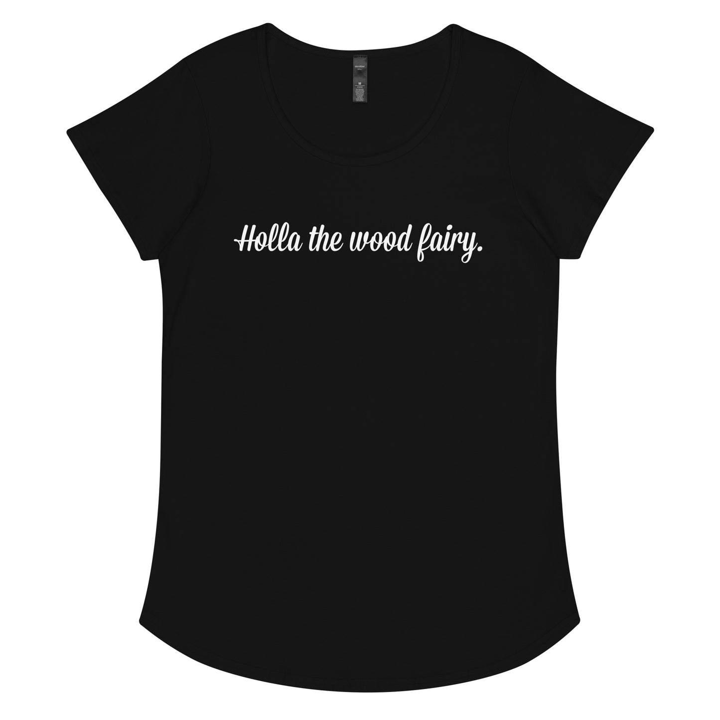 Wood fairy - ladies round neck T