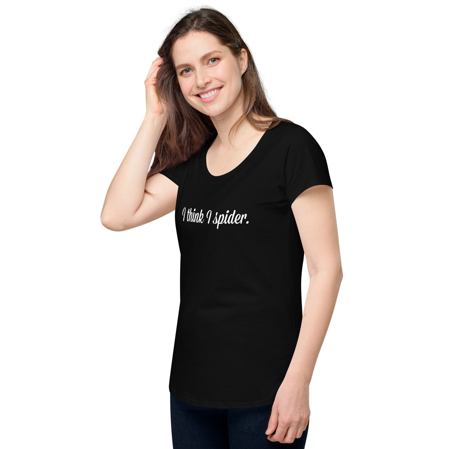 I think I spider - ladies' round neck T