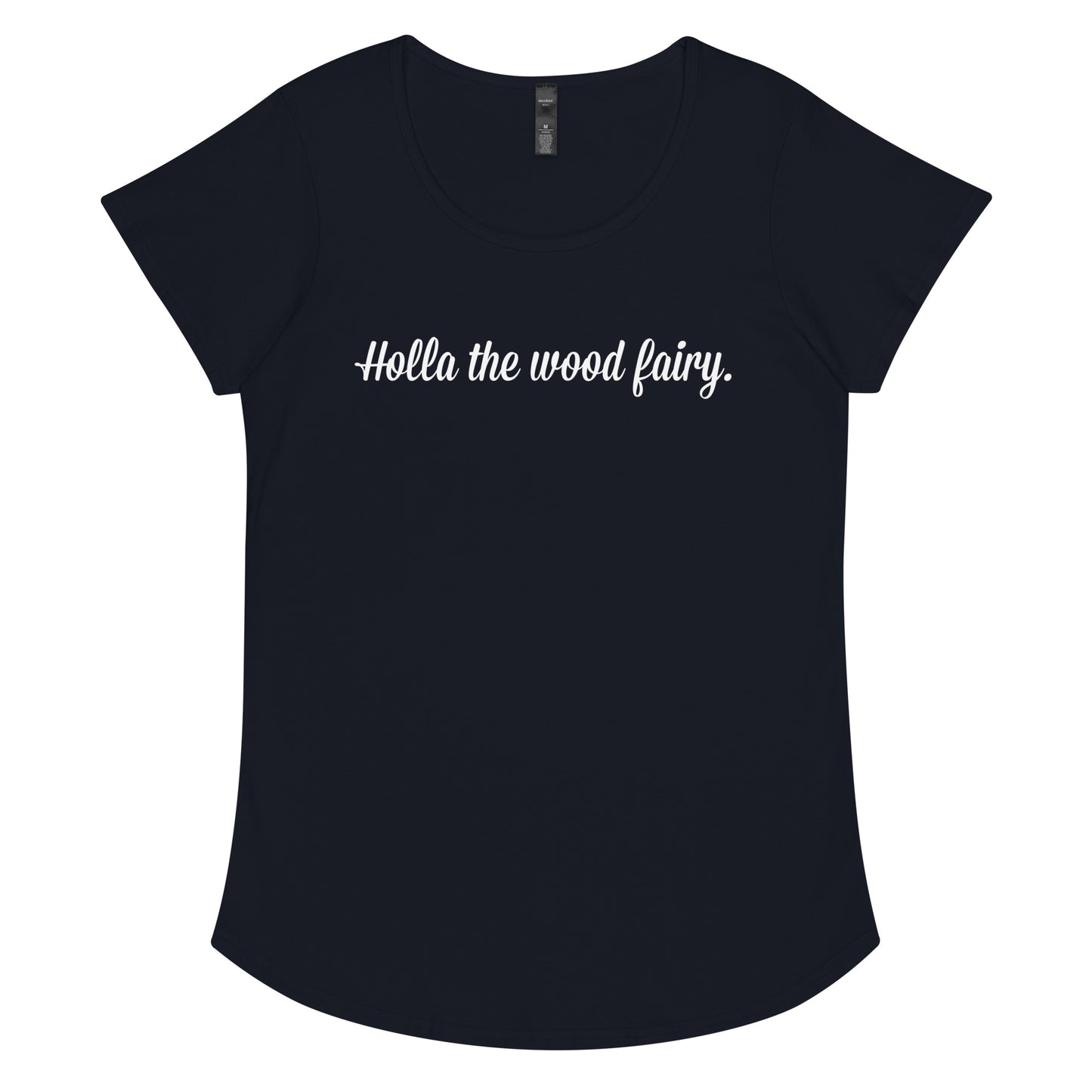 Wood fairy - ladies round neck T