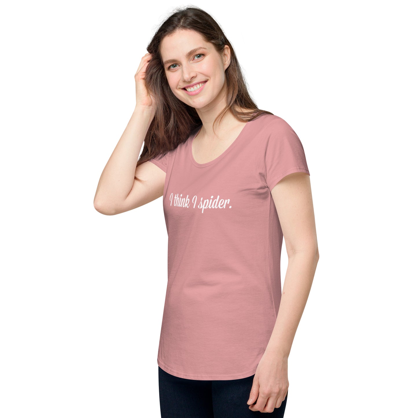 I think I spider - ladies' round neck T