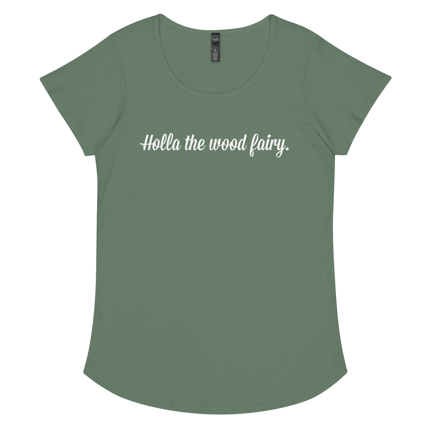 Wood fairy - ladies round neck T