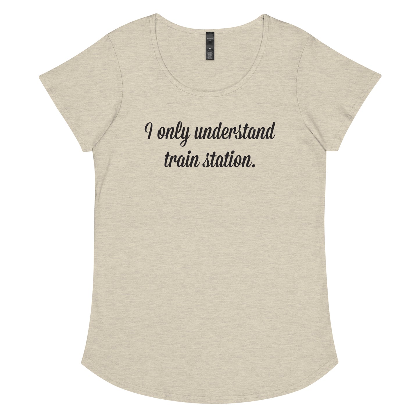Train station - ladies' round neck T - lights