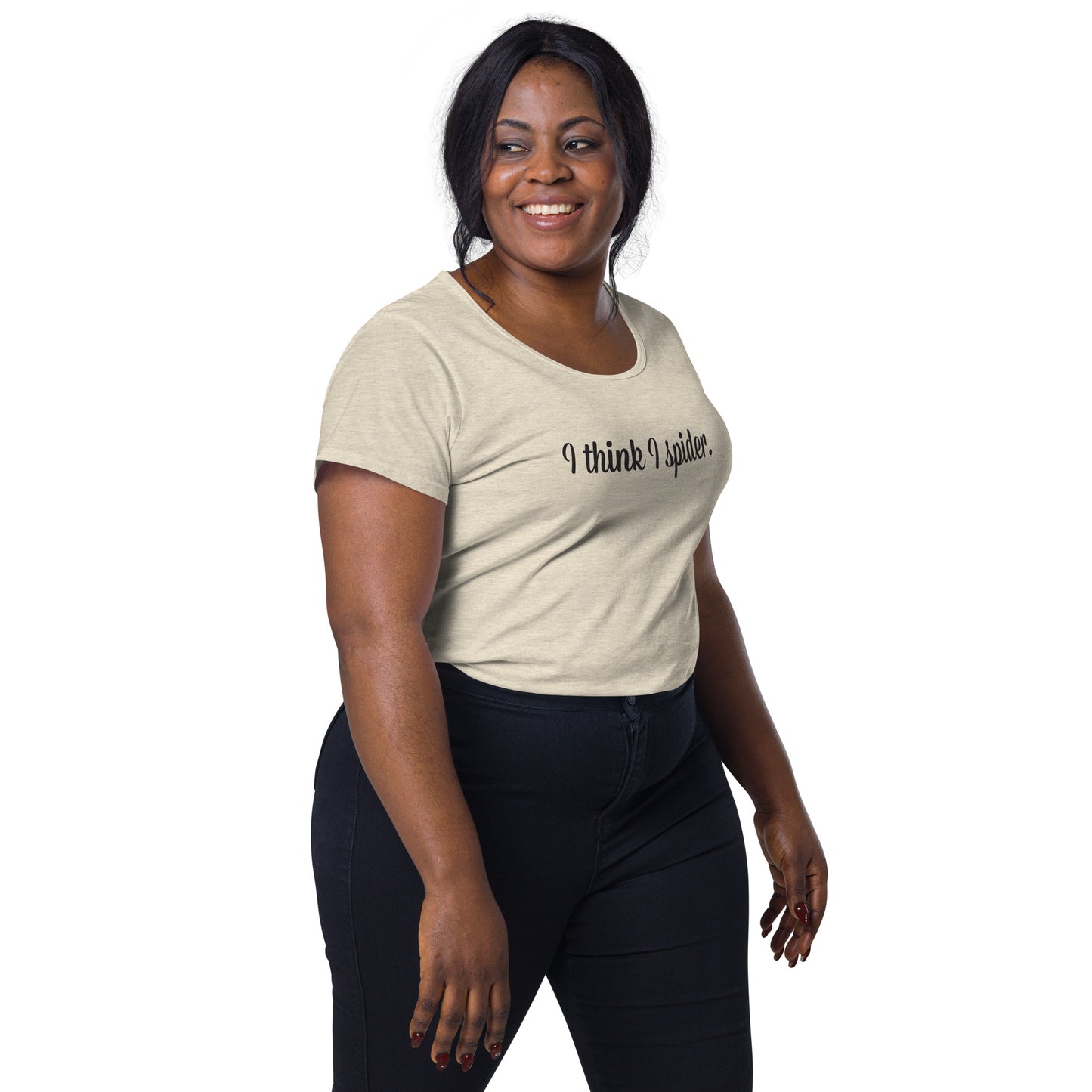 I think I spider - ladies' round neck T - lights