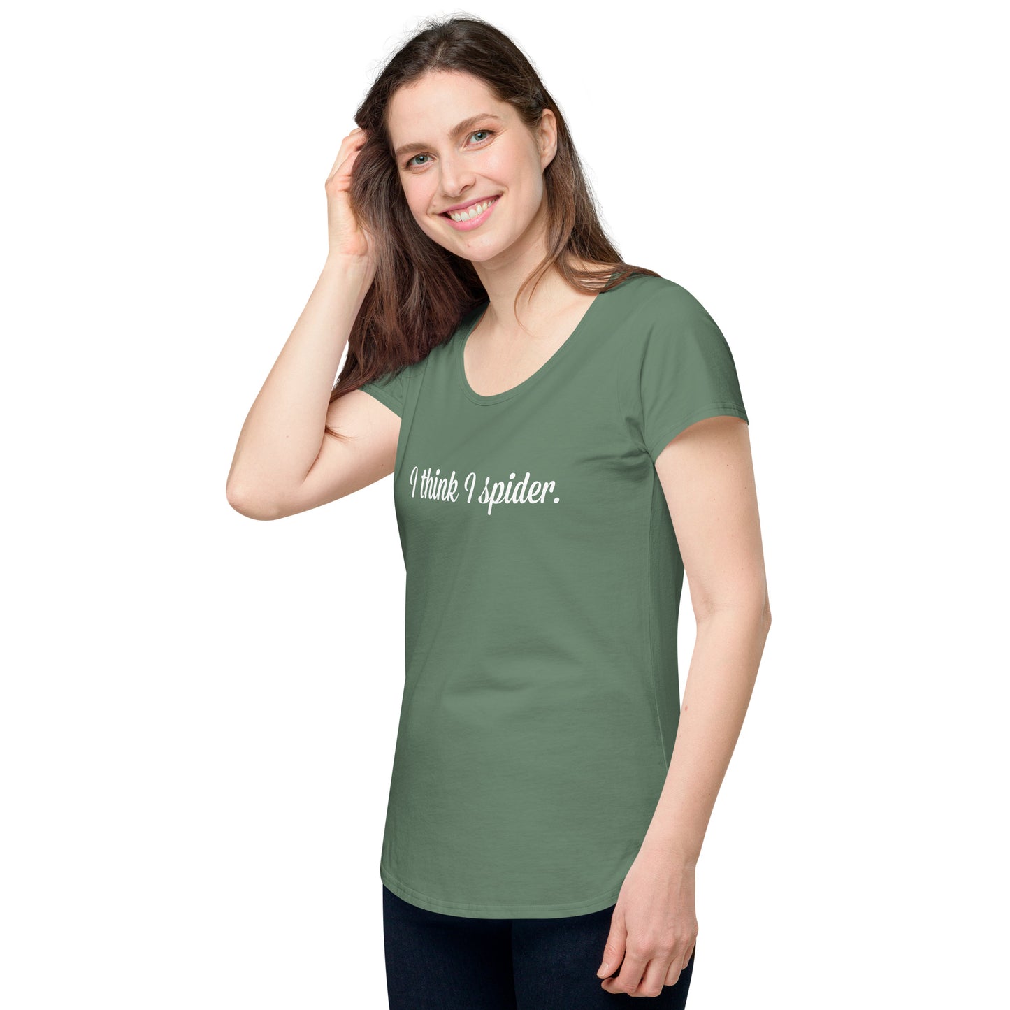 I think I spider - ladies' round neck T